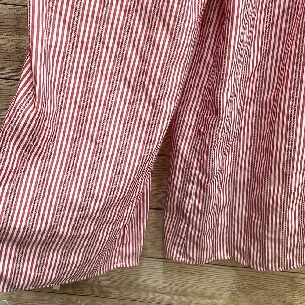&MERCI WIDE LEG JUMPSUIT IN RED AND WHITE STRIPES - Picture 3 of 10